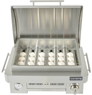 Coyote C1PORTLP 25" Portable Gas Grill, 1 Burner, Ceramic, Liquid Propane, Stainless Steel - image 8