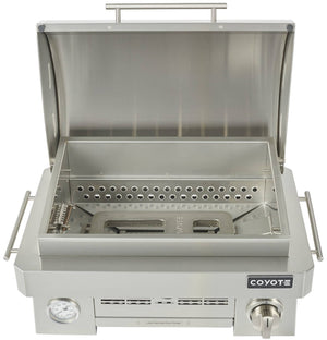 Coyote C1PORTLP 25" Portable Gas Grill, 1 Burner, Ceramic, Liquid Propane, Stainless Steel - image 9