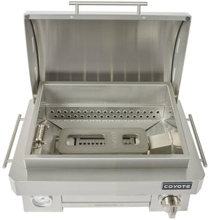 Coyote C1PORTLP 25" Portable Gas Grill, 1 Burner, Ceramic, Liquid Propane, Stainless Steel - image 10
