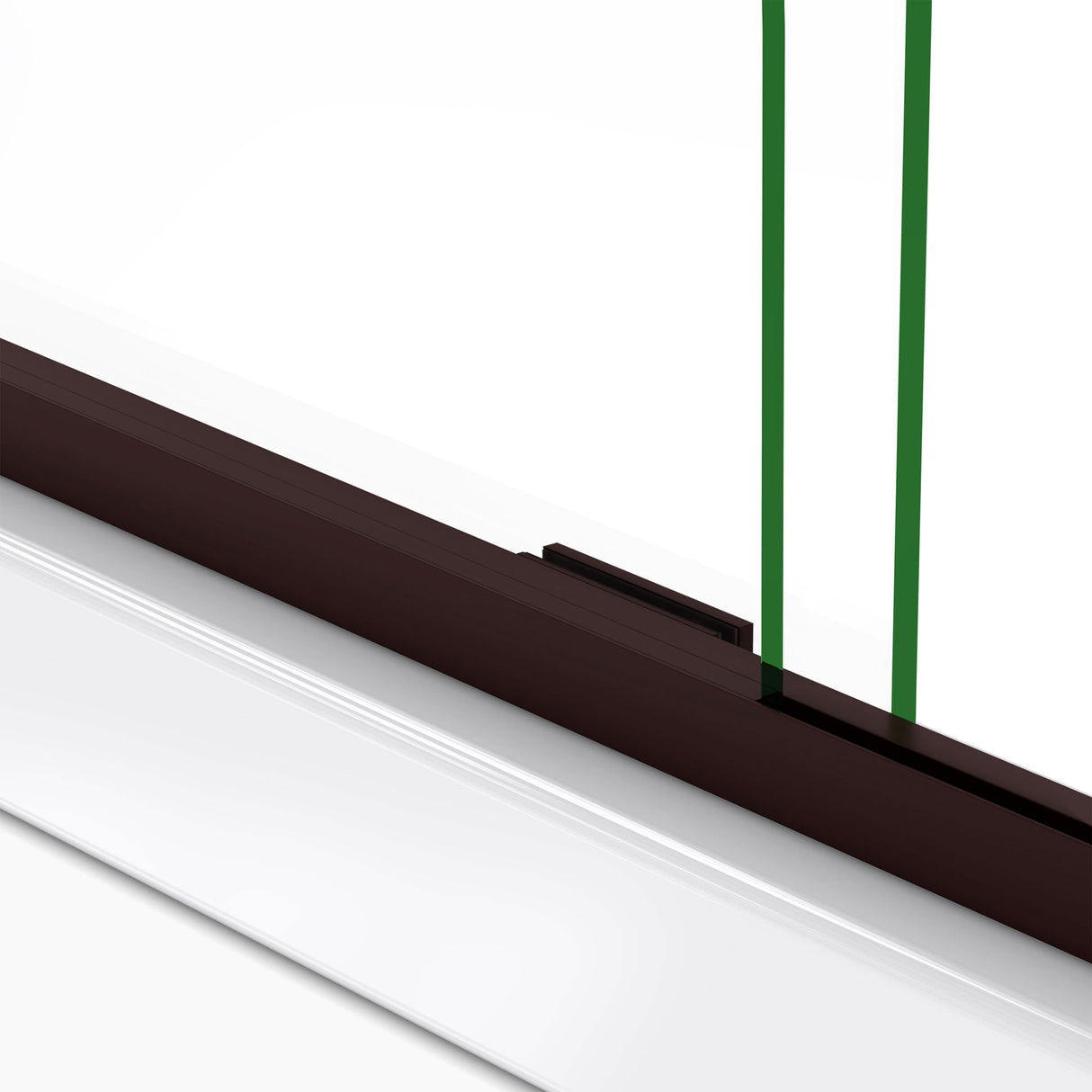 DreamLine Crest 58-60 in. W x 76 in. H Clear Glass Frameless Sliding Shower Door in Oil Rubbed Bronze