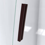 DreamLine Crest 58-60 in. W x 76 in. H Clear Glass Frameless Sliding Shower Door in Oil Rubbed Bronze