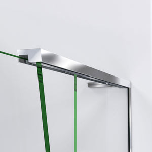 DreamLine Crest 58-60 in. W x 76 in. H Clear Glass Frameless Sliding Shower Door in Chrome
