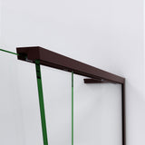 DreamLine Crest 58-60 in. W x 76 in. H Clear Glass Frameless Sliding Shower Door in Oil Rubbed Bronze