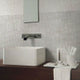 Tektile Crosshatch Gray 12"x24" Glazed Porcelain Floor and Wall Tile - MSI Collection TEKTILE CROSSHATCH GRAY 12X24 (Case)