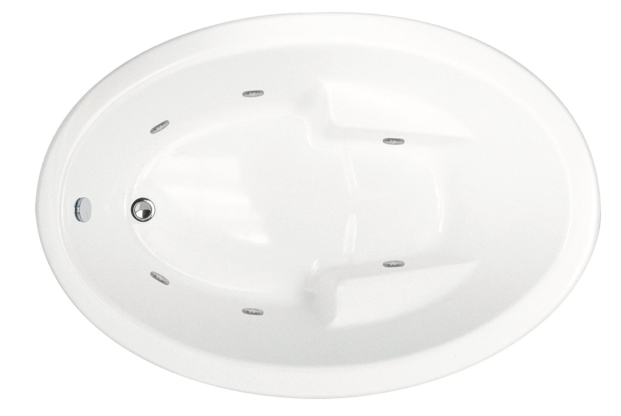 Hydro Systems CRY7046STO-WHI CRYSTAL 7046 STON TUB ONLY - WHITE