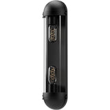 Alora VL539221MBCL CYRUS 6" VL MATTE BLACK CLEAR GLASS 2X60W E26