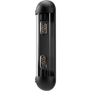 Alora VL539221MBCL CYRUS 6" VL MATTE BLACK CLEAR GLASS 2X60W E26