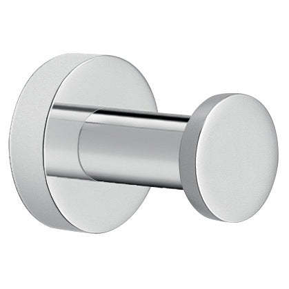 Bathroom Hook, Modern, Round, Chromed Brass