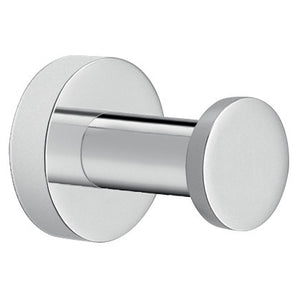 Bathroom Hook, Modern, Round, Chromed Brass