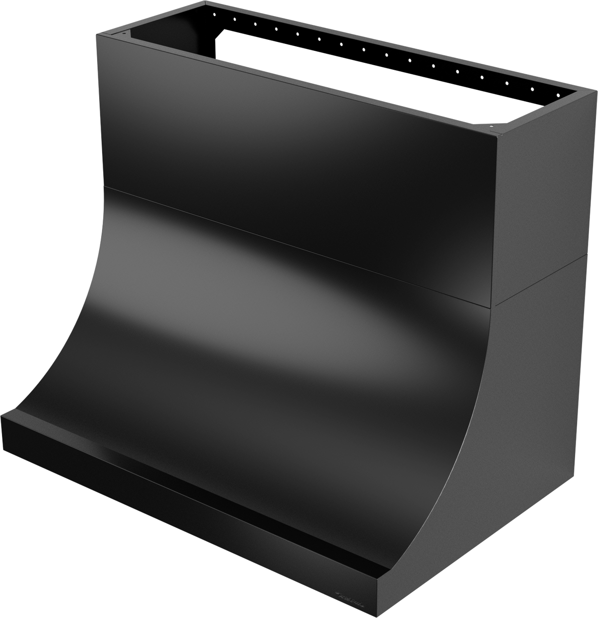 Vent-A-Hood DAH18-130 BL 30" 300 CFM Professional Concave Wall Mount Range Hood with Magic Lung Blower, Black Satin