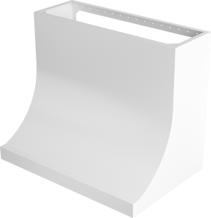 Vent-A-Hood DAH18-360 WH 60" 900 CFM Professional Concave Wall Mount Range Hood with Magic Lung Blower, White