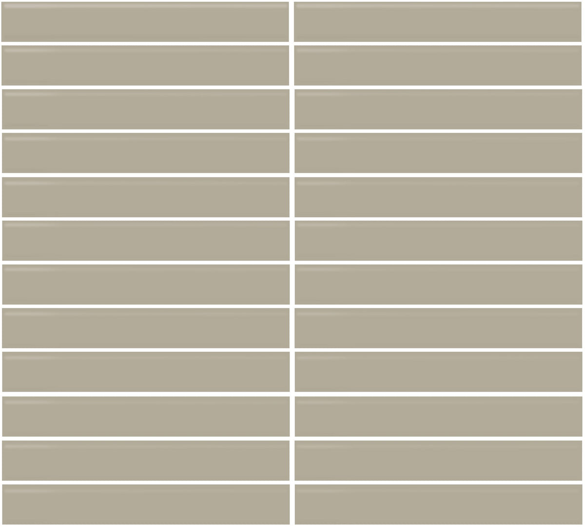 Daltile Color Wheel Mosaic Architectural Gray Straight Joint 2x2 Glossy Mosaic Tile