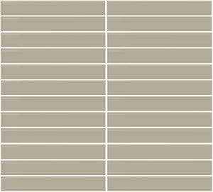 Daltile Color Wheel Mosaic Architectural Gray Straight Joint 2x2 Glossy Mosaic Tile