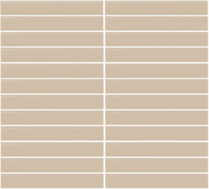 Daltile Color Wheel Mosaic Urban Putty Straight Joint 2x2 Glossy Mosaic Tile