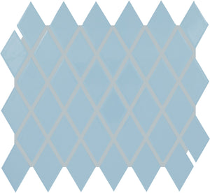 Daltile Color Wheel Retro Waterfall Harlequin 2x3 Glossy Mosaic Tile