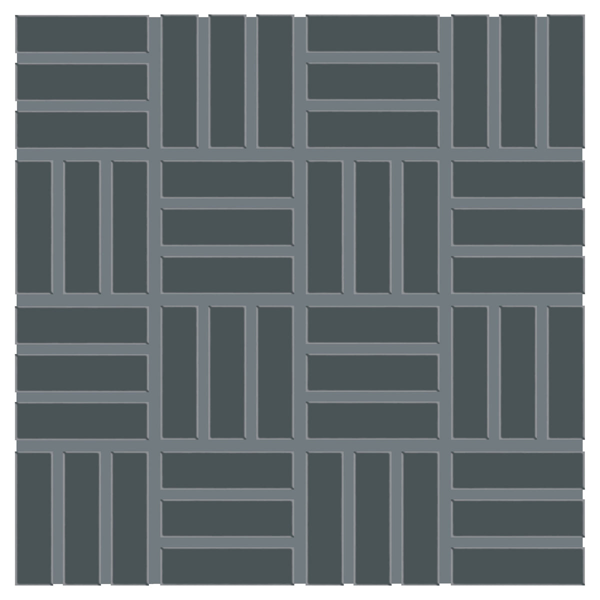 Daltile Color Wheel Mosaic Chalkboard Lattice Weave 1x3 Glossy Mosaic Tile