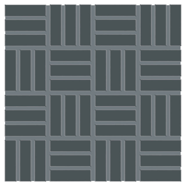 Daltile Color Wheel Mosaic Chalkboard Lattice Weave 1x3 Glossy Mosaic Tile