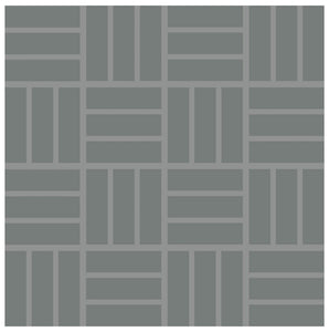 Daltile Color Wheel Mosaic Suede Gray Lattice Weave 1x3 Glossy Mosaic Tile