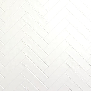 Daltile Stagecraft Arctic White Rectangle 3x12 Undulated Glossy Wall Tile