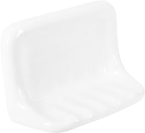 Daltile Bath Accessories Arctic White Soap Dish 4 3/4x6 5/8 Glossy Wall Bathroom Accessories