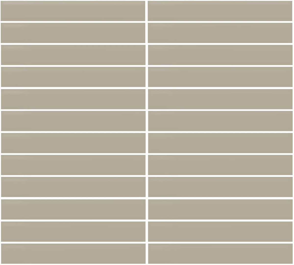 Daltile Color Wheel Mosaic Matte Architectural Gray Straight Joint 1x6 Matte Mosaic Tile