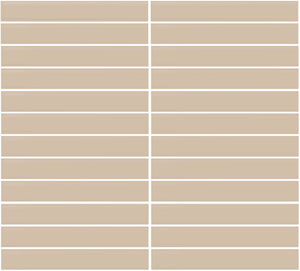 Daltile Color Wheel Mosaic Matte Urban Putty Straight Joint 1x6 Matte Mosaic Tile