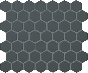Daltile Color Wheel Mosaic Matte Chalkboard Hexagon 1.5 Matte Mosaic Tile