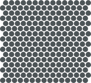 Daltile Color Wheel Mosaic Matte Chalkboard Penny Rounds Matte Mosaic Tile
