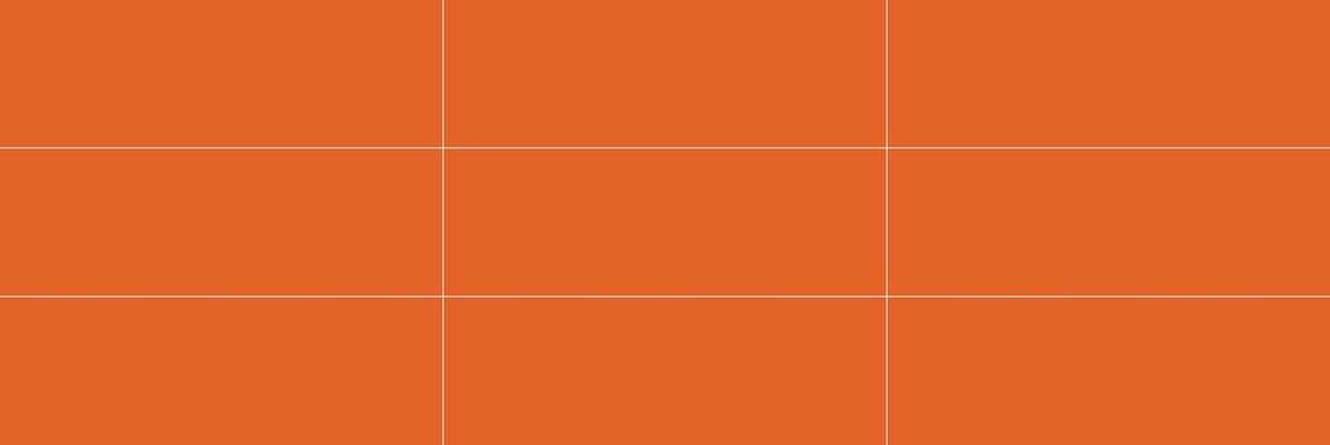 Daltile Color Wheel Linear Orange Burst Rectangle 4x16 Glossy Wall Tile