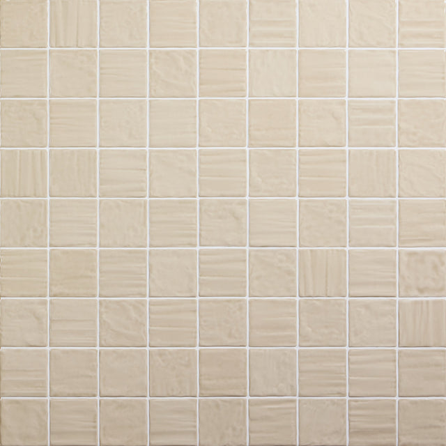 Daltile Artcrafted Dune Square 4x4 Handcrafted Glossy Wall Tile