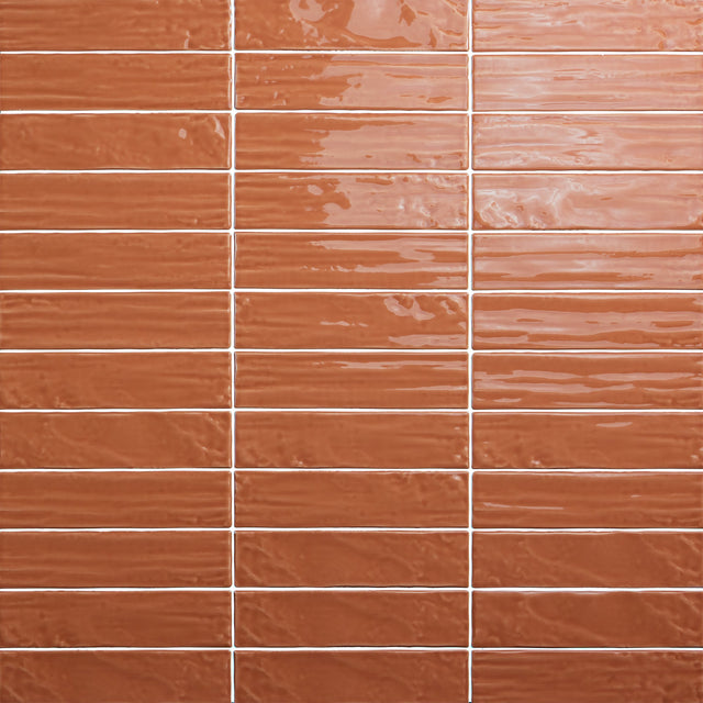 Daltile Artcrafted Cotto Rectangle 3x12 Handcrafted Glossy Wall Tile