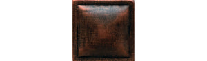 Daltile Armor Guilded Copper Pillow 2x2 Satin Wall Tile Deco