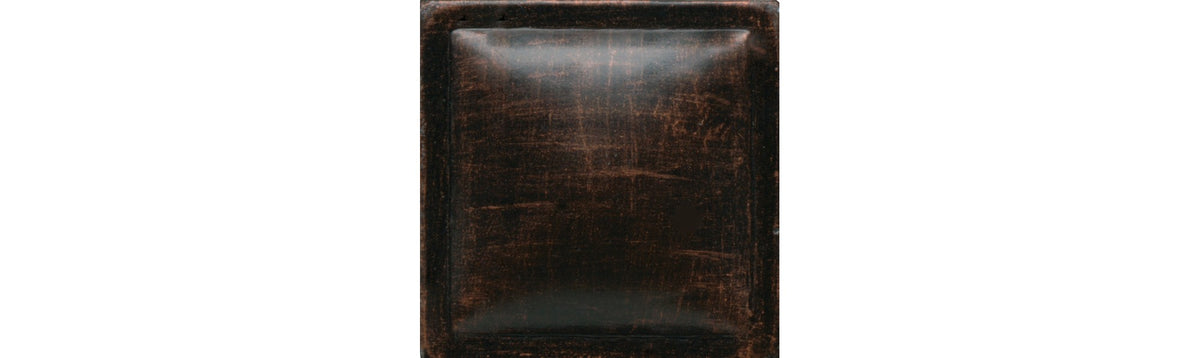 Daltile Armor Oil Rub Bronze Pillow 2x2 Satin Wall Tile Deco