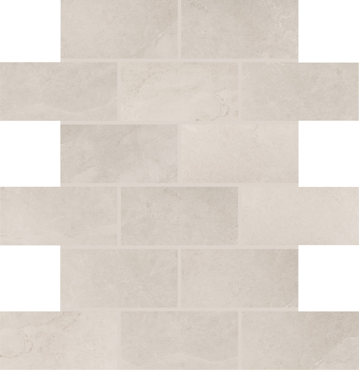 Daltile Advantage Portrait White Brick Joint 2x4 Matte Mosaic Tile
