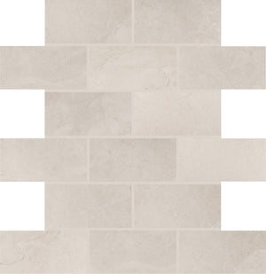 Daltile Advantage Portrait White Brick Joint 2x4 Matte Mosaic Tile