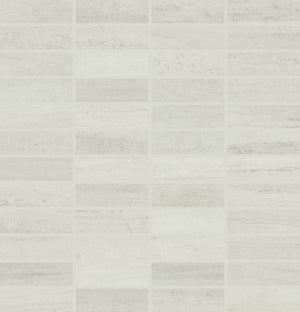 Daltile Articulo Editorial White Straight Joint 1x3 Matte Mosaic Tile