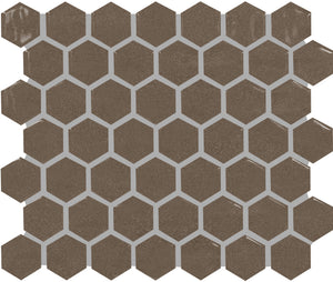 Marazzi Artezen Metallic Vibe Hexagon 1.5 Glossy Mosaic Tile