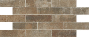 Daltile Brickwork Patio Rectangle 2.25x8 Distressed Matte Floor Tile
