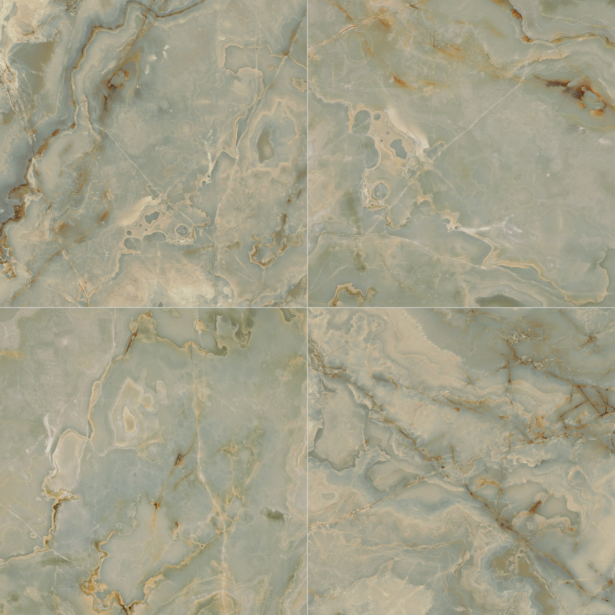 Daltile Panoramic Duet Prasina Square 48x48 Polished Floor Tile