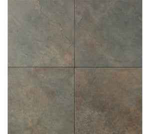 Daltile Continental Slate Brazilian Green Square 6x6 Matte Floor Tile