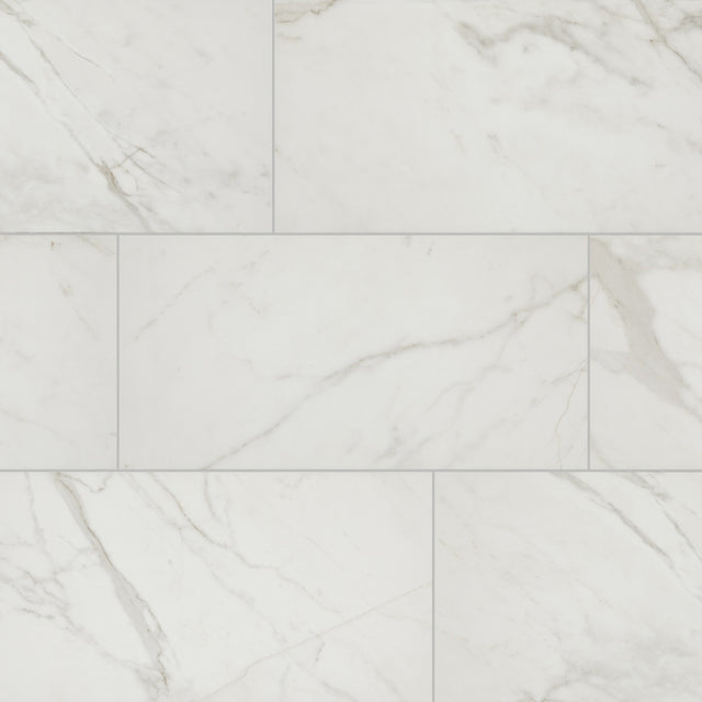 Daltile Platinum Calacatta Empire Rectangle 4x12 Matte Wall Tile