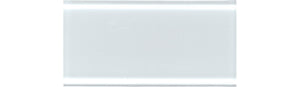 Daltile Color Wave Feather White Rectangle 3x6 Glossy Wall Tile