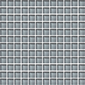 Daltile Color Wave Smoked Pearl Straight Joint 1x1 Glass Mosaic Tile