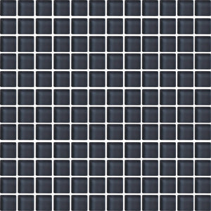 Daltile Color Wave Nine Iron Straight Joint 1x6 Glass Mosaic Tile