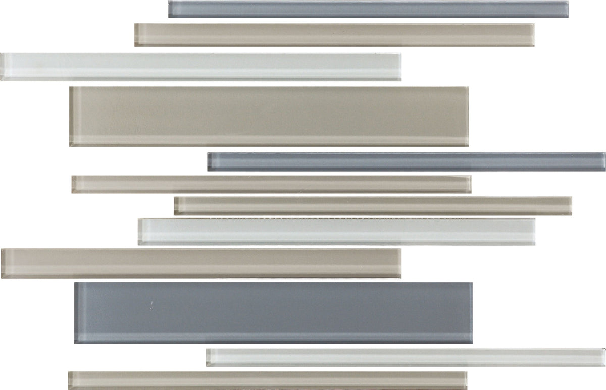 Daltile Color Wave Willow Water Bl Random Interlocking Glass Mosaic Tile