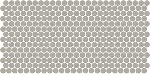 Daltile Keystones Desert Gray Penny Rounds Matte Mosaic Tile