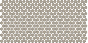 Daltile Keystones Architect Gray Penny Rounds Matte Mosaic Tile