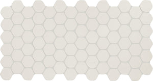 Daltile Keystones Arctic White Organic Hexagon 2 Matte Mosaic Tile