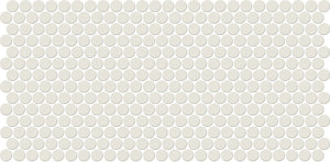 Daltile Keystones Arctic White Penny Rounds Matte Mosaic Tile