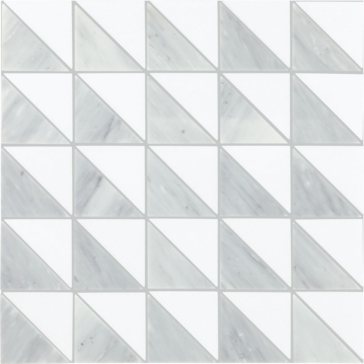 Daltile Gamma Mystic Blend Triangle Honed Mosaic Natural Stone Tile